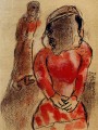 Tamar DaughterinLey de Judá de La Biblia contemporáneo Marc Chagall